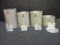 Four Swarovski Silver Crystal Town Figurines with Boxes