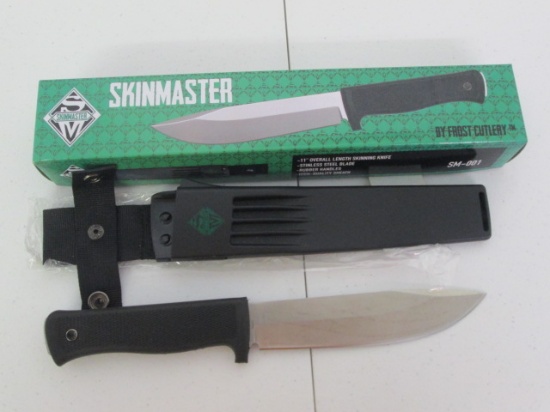 New Old Stock Skin Master 11" Skinning Knife and Sheath