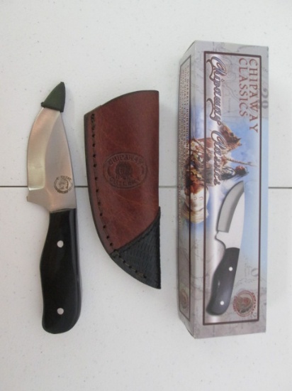 New Old Stock Chipaway Classic 6.5" Hunting Knife with Buffalo Horn Handle