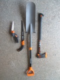 Fiskars Axe-Saw- Shears-Trenching Shovel