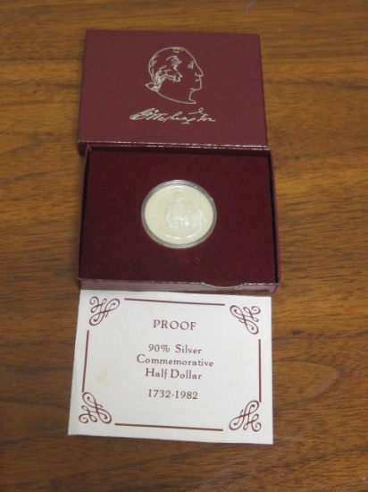 1982 George Washington Silver Commemorative Proof Half Dollar