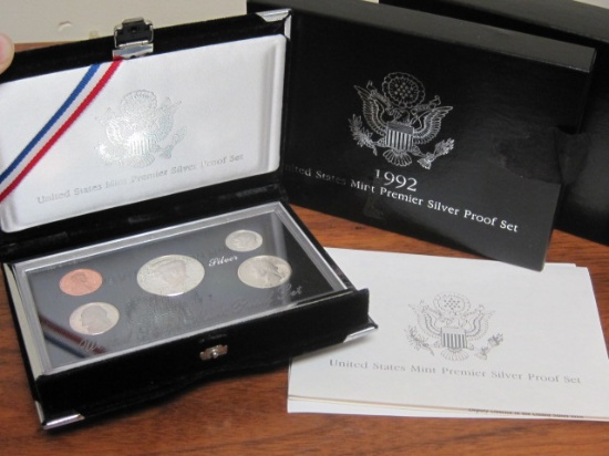 1992 US Mint Premier Silver Proof Set