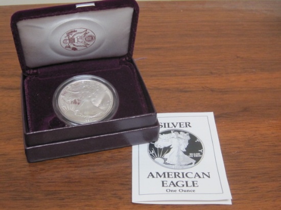 1990 American Eagle 1 Ounce Proof Silver Dollar Coin