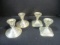 Two Pair of Weighted Sterling Candle Holders