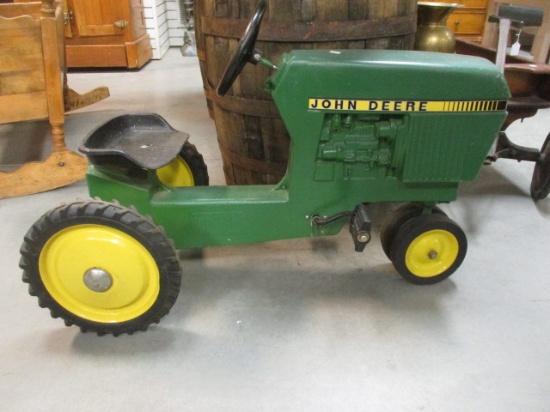 Ertl Painted Cast Metal John Deere Pedal Tractor