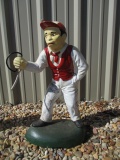 Handpainted Concrete Lawn Jockey