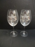 Waterford 2008 Indianapolis Motor Speedway Wine Glasses