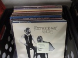 Large Grouping of 70's Classic Rock Vinyl LPs in Crate