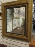 Vintage Painted Gold Mirror