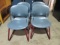 Four Herman Miller Cantilever Molded Lobby Guest Chairs