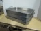 Three Stainless Steel Commercial Grade Roasting Pans