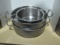 Three Stainless Steel Commercial Grade Round Multi-Use Pans
