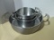 Three Stainless Steel Commercial Grade Round Multi-Use Pans