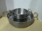Three Stainless Steel Commercial Grade Round Multi-Use Pans