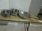 Three Stainless Steel Commercial Grade Sauce and Saute Pans