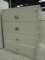 Fire King Beige 4 Drawer Lateral Metal File Cabinet