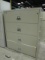Fire King Beige 4 Drawer Lateral Metal File Cabinet