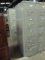 Steelcase Beige 5 Drawer Metal File Cabinet