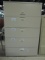 Beige 5 Drawer Metal Lateral File