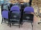 20 Clarin Spring Folding  Seat Purple Upholstered Seat/Back Chairs