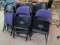 20 Clarin Spring Folding  Seat Purple Upholstered Seat/Back Chairs