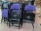 20 Clarin Spring Folding  Seat Purple Upholstered Seat/Back Chairs