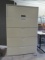 Beige 5 Drawer Lateral File Cabinet with Lock and Key
