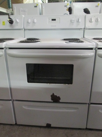 Frigidaire Electric Coil Eye White Stove