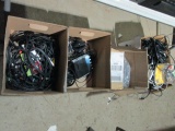 Large Grouping of Various Computer, Audio Visual and Power Cables