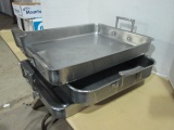 Three Stainless Steel Commercial Grade Roasting Pans