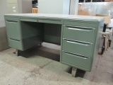 Vintage Metal Office Desk
