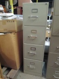 HON Beige 4 Drawer Metal File Cabinet
