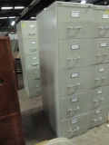 Steelcase Beige 5 Drawer Metal File Cabinet