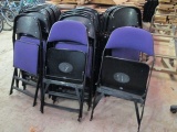 20 Clarin Spring Folding  Seat Purple Upholstered Seat/Back Chairs
