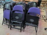 20 Clarin Spring Folding  Seat Purple Upholstered Seat/Back Chairs