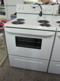 Frigidaire Electric Coil Eye White Stove
