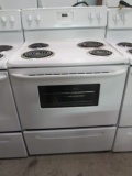 Frigidaire Electric Coil Eye White Stove