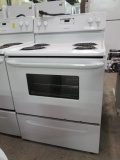 Frigidaire Electric Coil Eye White Stove