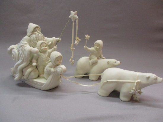 1996 Dept. 56 Snowbabies "Jack Frost a Sleigh Ride Through The Stars"