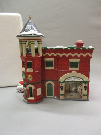 1998 Dept. 56 Snow Village "Fire Station #3"