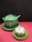 Portugal Pottery Cabbage Tureen and Cauliflower Dip Tureen