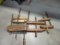 Four Large Wood Woodworking Clamps