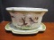 Bird Motif Handpainted Chinese Porcelain Planter