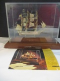 1970s Sterling Silver and Vermeil USS Constitution Replica
