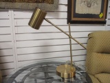 Globe Electric Brushed Brass Adjustable Task Lamp