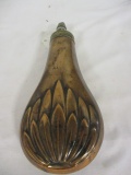 Vintage Embossed Copper Powder Flask