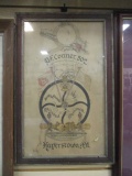Framed 1907 Brotherhood of Railroad Trainmen Certificate