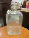 Antique National Casket Co. Glass Decanter