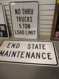 Two Reflective Street Signs