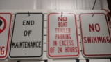 Three Informational Street Signs